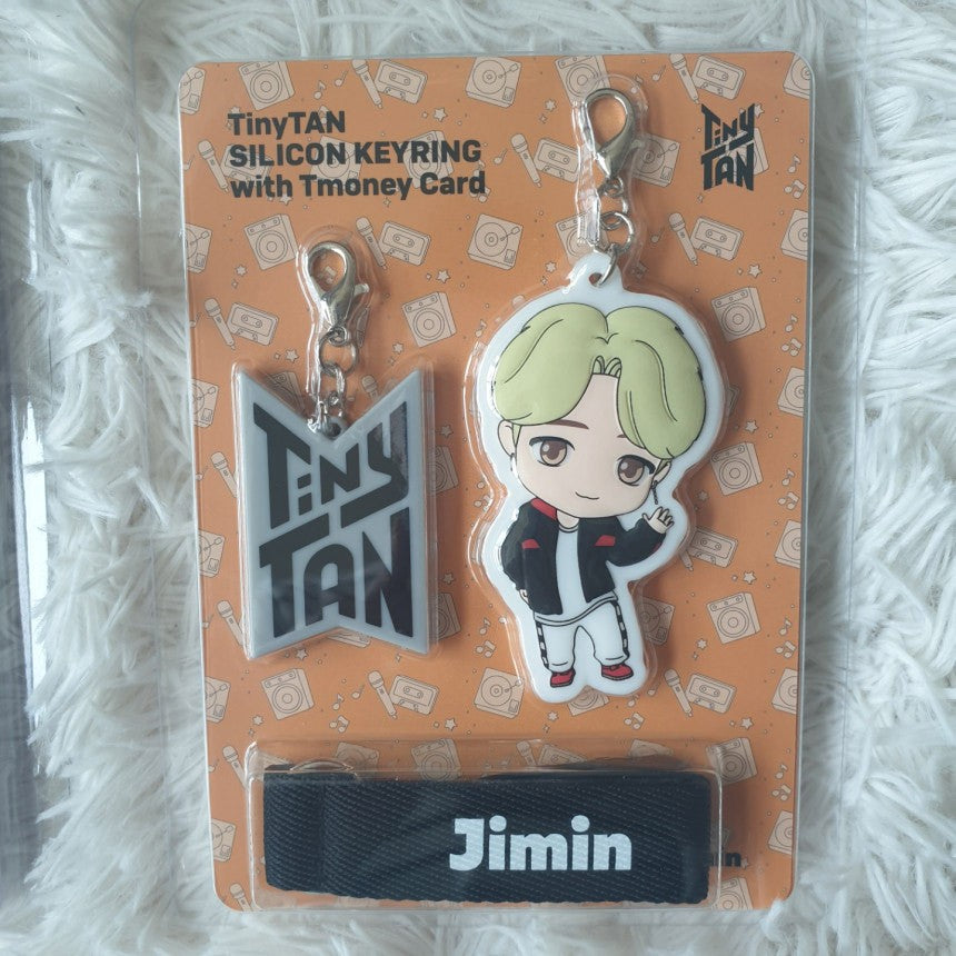 BTS x TinyTAN Goods - Figure Silicon Keyring with Tmoney Card - kpoptown.ca