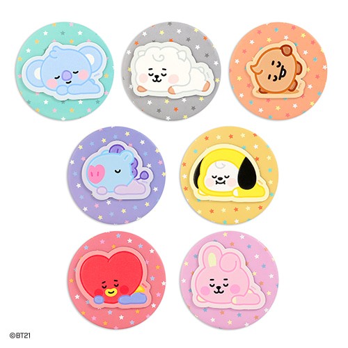 [BT21] BT21 X Monopoly Collaboration - Baby Leather Patch Pocket Mirror - kpoptown.ca