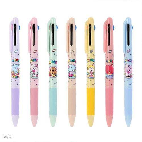 [BT21] BT21 X Monopoly Collaboration - 3 Color Ball Pen Jelly Candy - kpoptown.ca