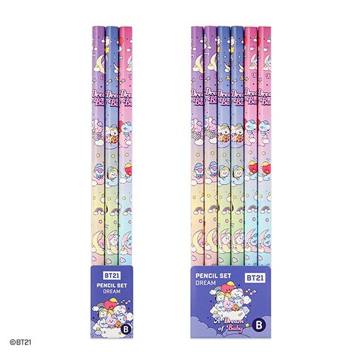 [BT21] BT21 X Monopoly Collaboration - Pencil Set Dream - kpoptown.ca