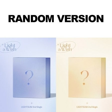 LIGHTSUM 2nd Single Album - Light a Wish (Random Ver.) CD + Poster - kpoptown.ca