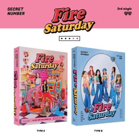 [SET] SECRET NUMBER 3rd Single Album - Fire Saturday Standard Edition (SET ver.) 2CD + 2Poster - kpoptown.ca