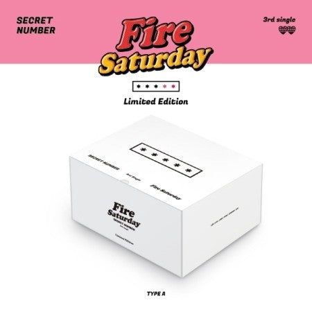 [Limited] SECRET NUMBER 3rd Single Album - Fire Saturday Limited Edition (A TYPE ver.) CD + Poster - kpoptown.ca