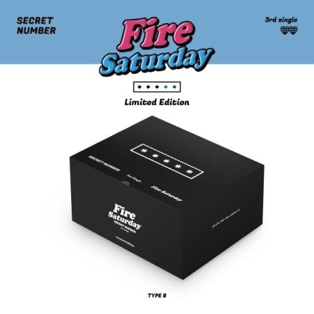 [Limited] SECRET NUMBER 3rd Single Album - Fire Saturday Limited Edition (B TYPE ver.) CD + Poster - kpoptown.ca