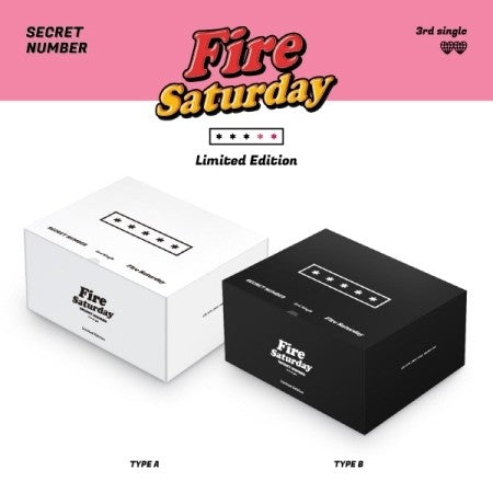 [SET] [Limited] SECRET NUMBER 3rd Single Album - Fire Saturday Limited Edition (SET ver.) 2CD + 2Poster - kpoptown.ca