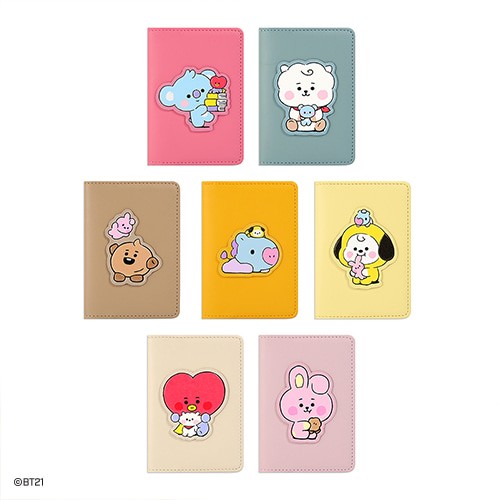 [BT21] BT21 X Monopoly Collaboration - Leather Patch Card Case Little Buddy - kpoptown.ca