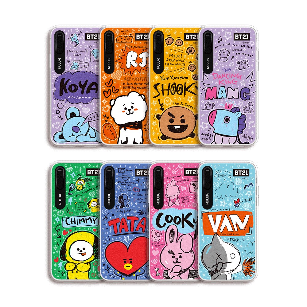 [Special Sale] [BT21] Doodling Graphic Light Up Case (Hybrid) - kpoptown.ca