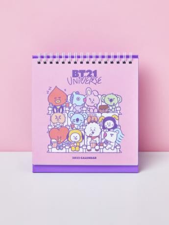 [BT21] BTS Line Friends Collaboration - Universe 2022 Calendar - kpoptown.ca