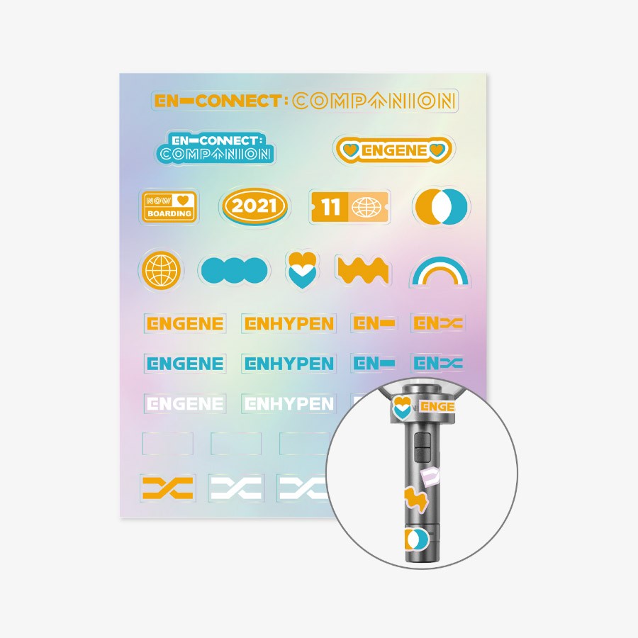 ENHYPEN EN-CONNECT : COMPANION Goods - Light Stick Deco Sticker - kpoptown.ca