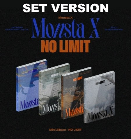 [SET] MONSTA X 10th Mini Album - NO LIMIT (SET Ver.) 4CD - kpoptown.ca