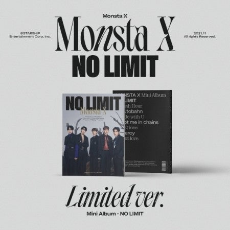 MONSTA X 10th Mini Album - NO LIMIT (Limited Ver.) CD - kpoptown.ca