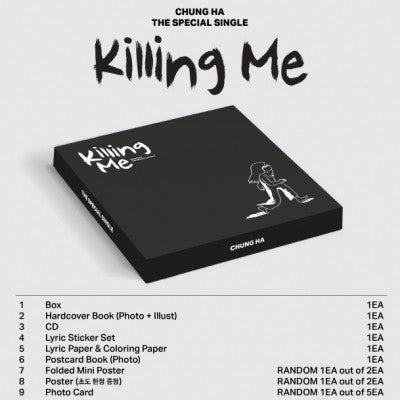 CHUNG HA The Special Single Album - KILLING ME CD + Poster - kpoptown.ca