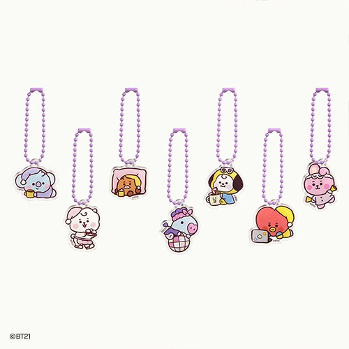 [BT21] BT21 X Monopoly Collaboration - Acrylic Simple Keyring [Party] - kpoptown.ca