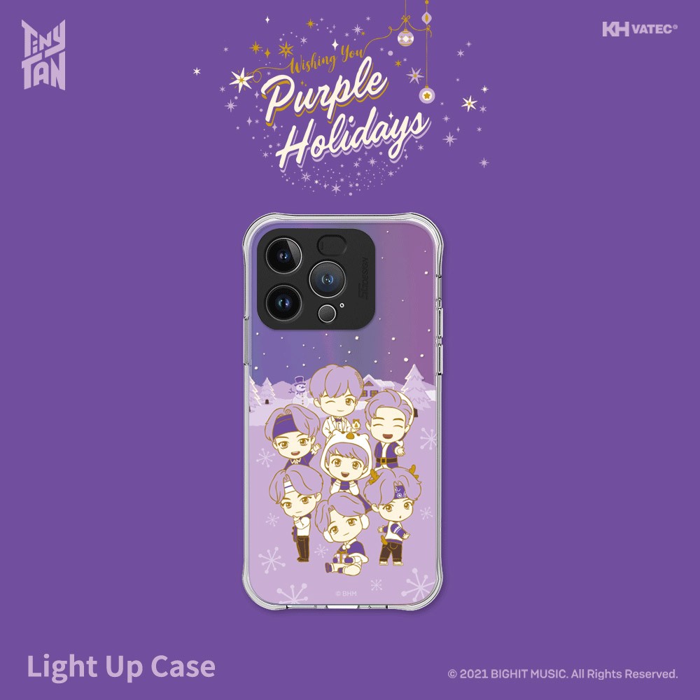 BTS x TinyTAN Purple Holiday Goods - Light Up Case - kpoptown.ca