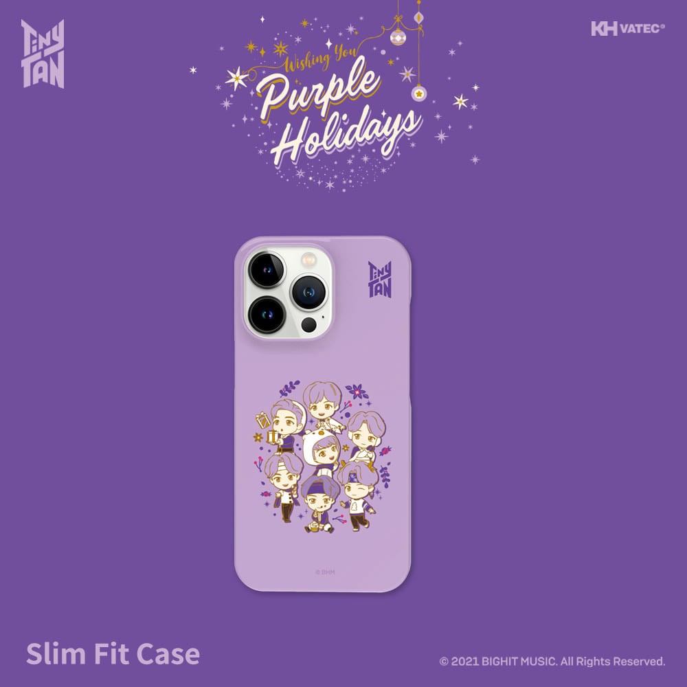 BTS x TinyTAN Purple Holiday Goods - Slim Fit Case - kpoptown.ca