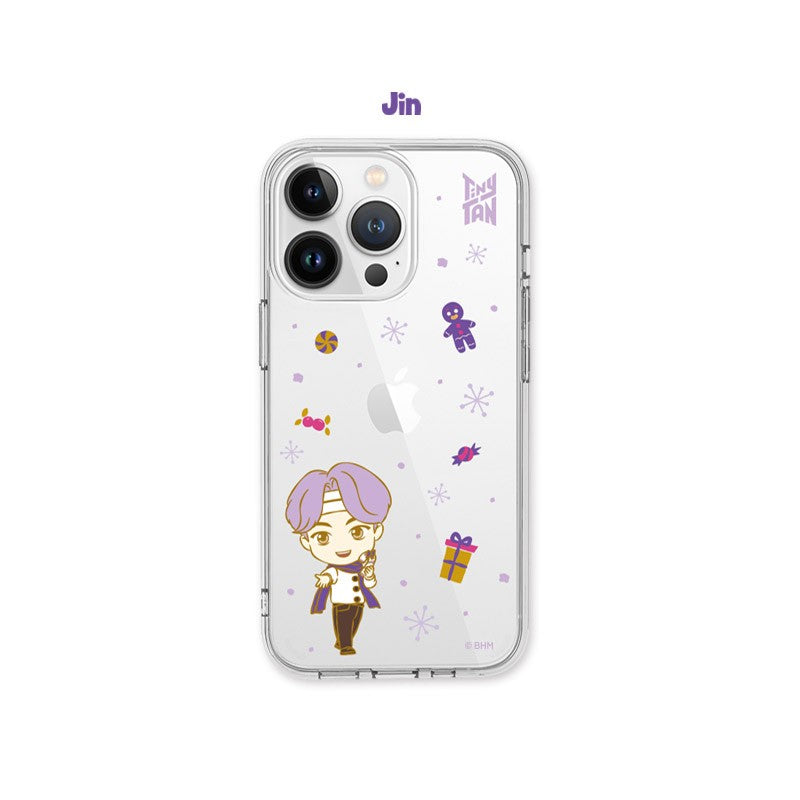 [JIN] BTS x TinyTAN Purple Holiday Goods - Clear Soft Case - kpoptown.ca