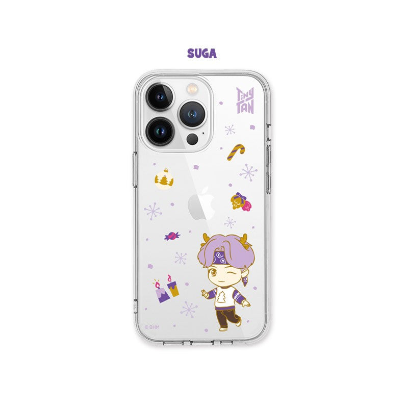 [SUGA] BTS x TinyTAN Purple Holiday Goods - Clear Soft Case - kpoptown.ca