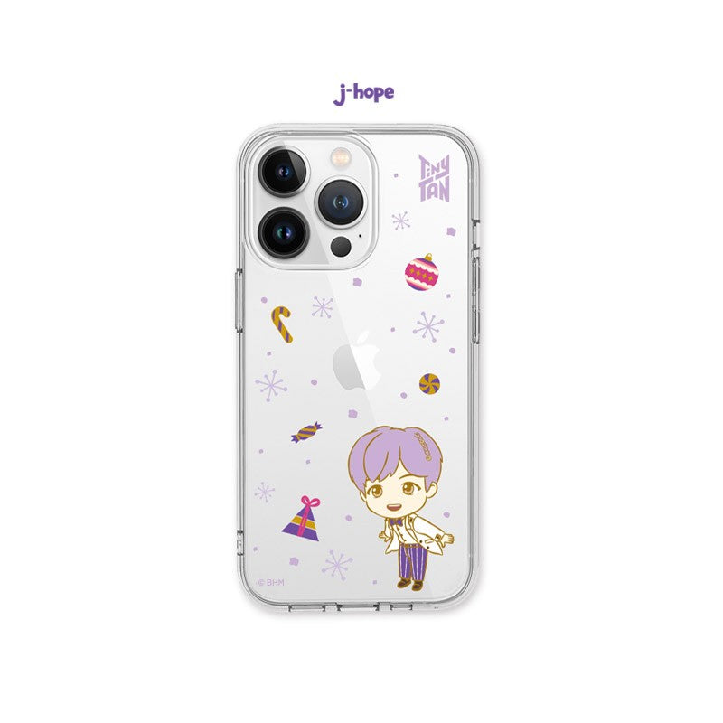 [J-HOPE] BTS x TinyTAN Purple Holiday Goods - Clear Soft Case - kpoptown.ca