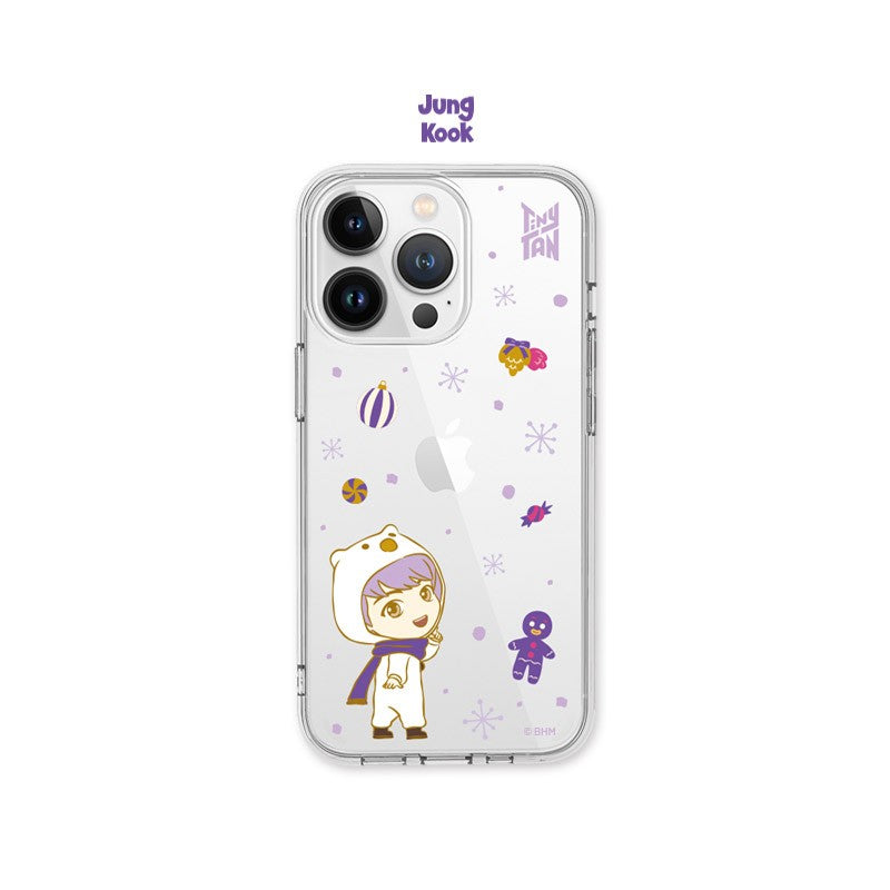 [Jung Kook] BTS x TinyTAN Purple Holiday Goods - Clear Soft Case - kpoptown.ca