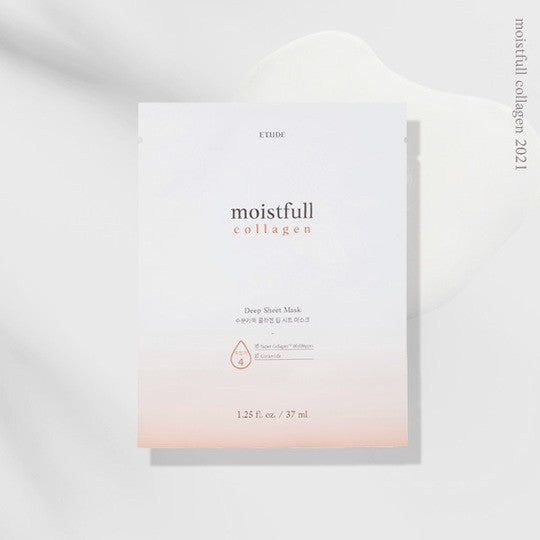 [ETUDE HOUSE] Moistfull Collagen Deep Sheet Mask 37ml*5EA - kpoptown.ca