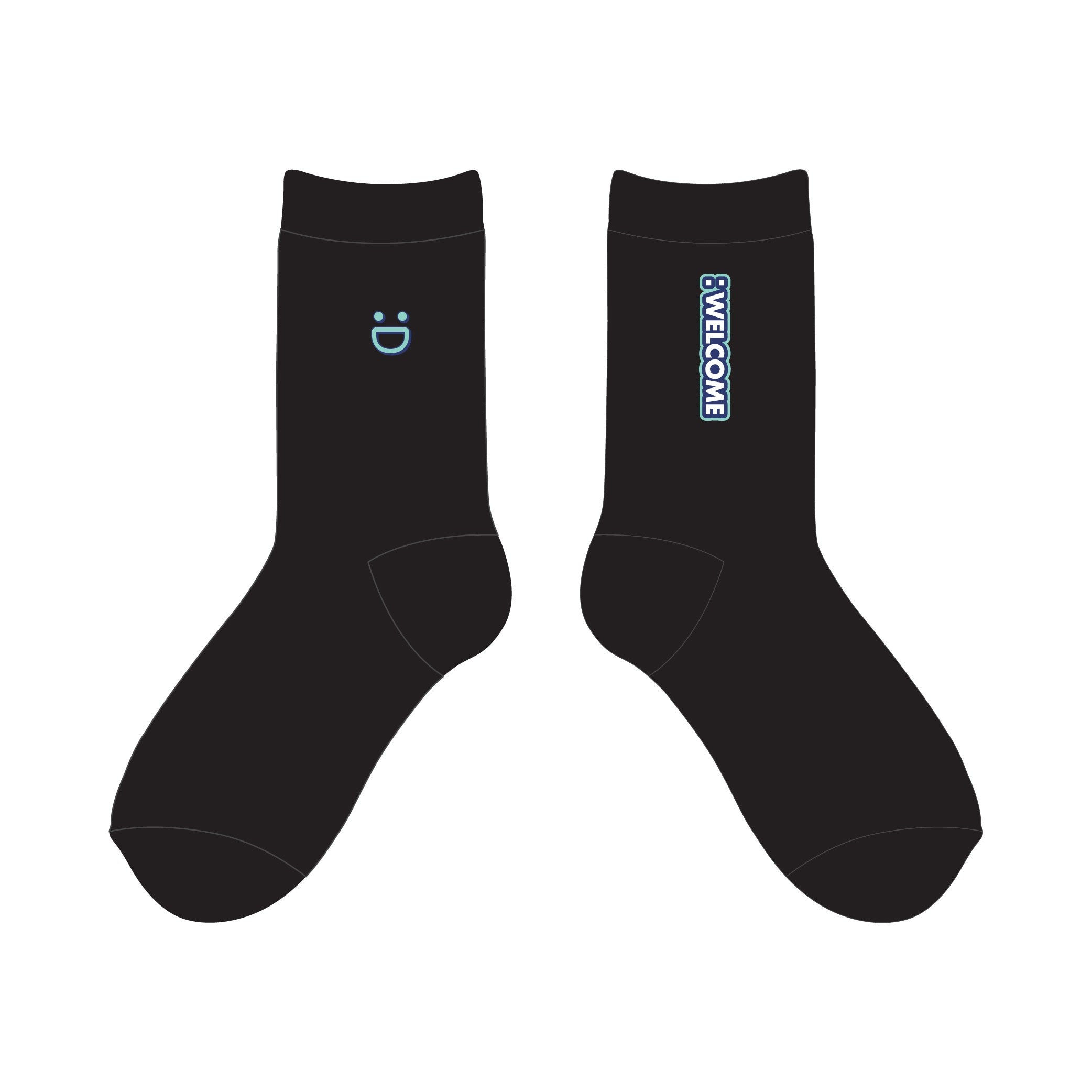 KIM JAE HWAN Welcome Goods - Embroidery Socks - kpoptown.ca