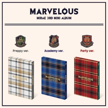 [SET] MIRAE 3rd Mini Album - Marvelous (SET Ver.) 3CD + 3Poster - kpoptown.ca