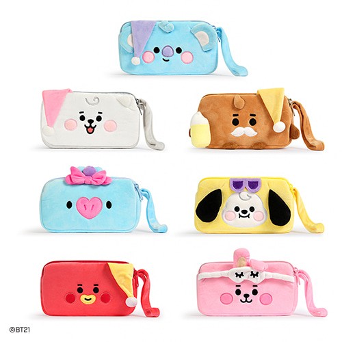 [BT21] BT21 X Monopoly Collaboration - Plush Pen Pouch [Party] - kpoptown.ca