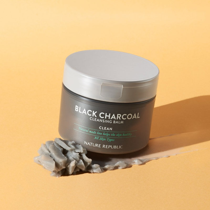 [ Nature Republic ] Natural Made Black Charcoal Cleansing Balm - kpoptown.ca