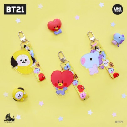 [BT21] BTS SOLOMON Collaboration - Acrylic Wire Keyring - kpoptown.ca