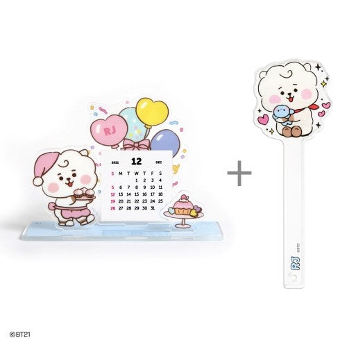 [BT21] BT21 X Monopoly Collaboration - Acrylic Stand Calendar + Photo Prop Set - kpoptown.ca