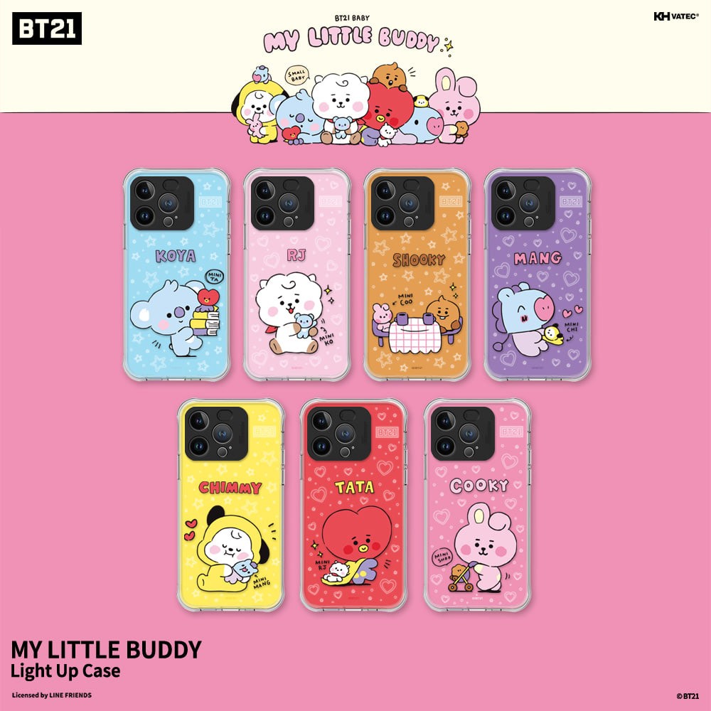 [BT21] My Little Buddy Light Up Case - kpoptown.ca