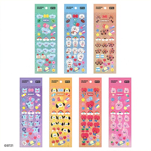 [BT21] BT21 X Monopoly Collaboration - Baby Hologram Sticker - kpoptown.ca