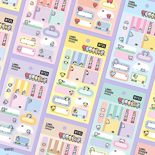 [BT21] BT21 X Monopoly Collaboration - Label Sticker [Minini] - kpoptown.ca