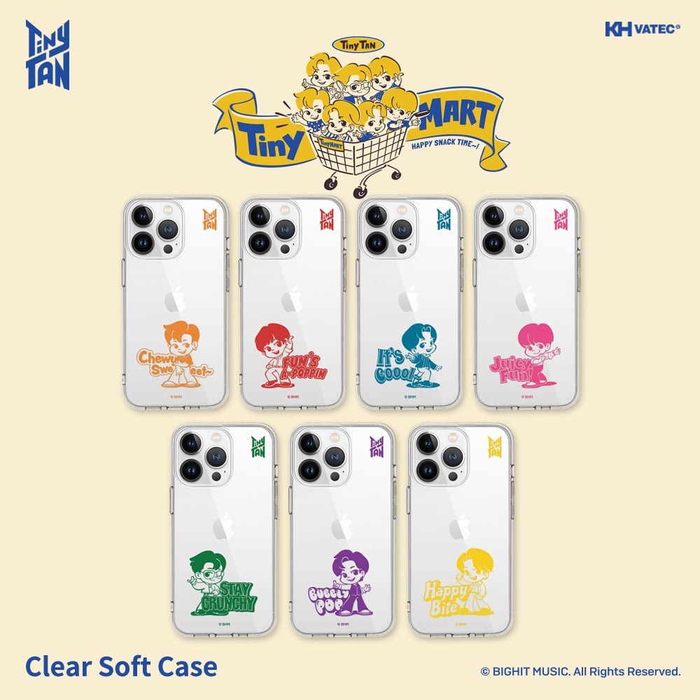 BTS x TinyTAN TinyMART Goods - Clear Soft Case for iPhone - kpoptown.ca