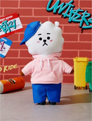 [BT21] BTS Line Friends Collaboration - Street Move Standing Doll - kpoptown.ca