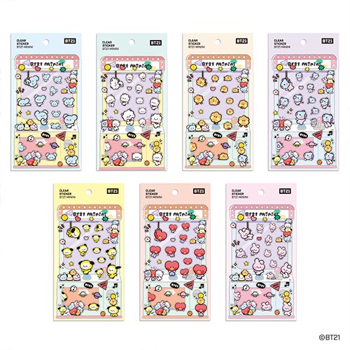 [BT21] BT21 X Monopoly Collaboration - Clear Sticker [Minini] - kpoptown.ca