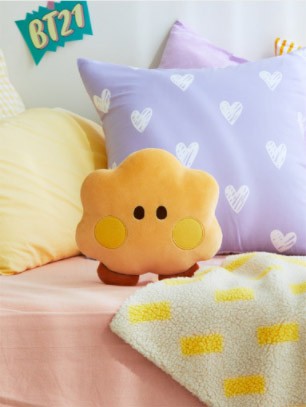 [BT21] BTS Line Friends Collaboration - minini Flat Cushion - kpoptown.ca