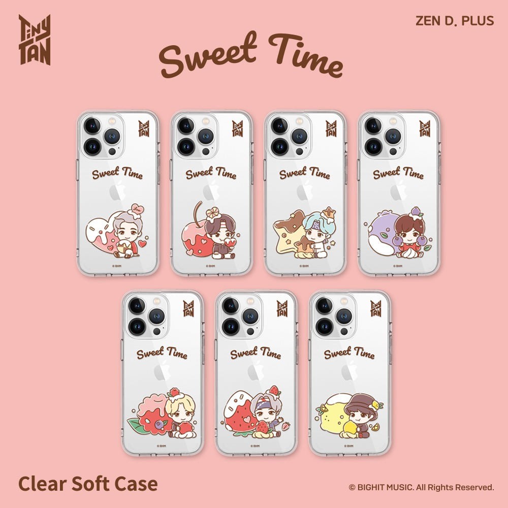 BTS x TinyTAN Sweet Time Goods - Clear Soft Case for iPhone - kpoptown.ca