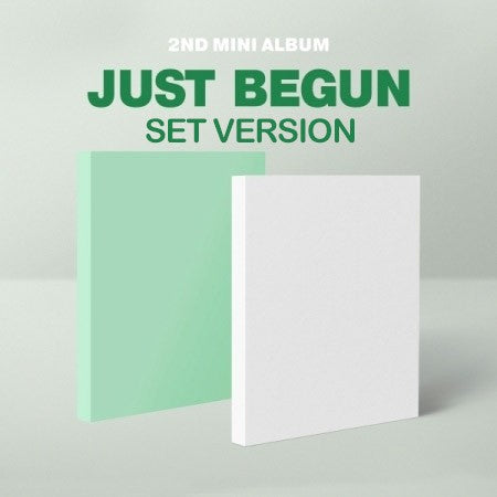 [SET] JUST B 2nd Mini Album - JUST BEGUN (GREEN + WHITE VER.) 2CD + 2Poster - kpoptown.ca