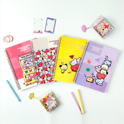 [BT21] BTS Studio EIGHT Collaboration - 1/8 Mathematics Notebook - kpoptown.ca