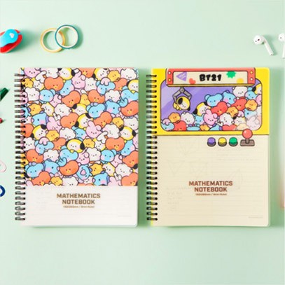 [BT21] BTS Studio EIGHT Collaboration - 8mm Mathematics Notebook - kpoptown.ca