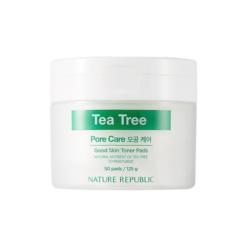 [ Nature Republic ] Tea Tree Good Skin Toner Pads - kpoptown.ca