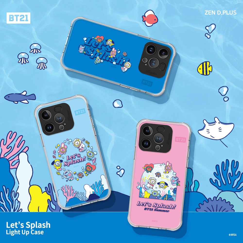 [BT21] Let's Splash Light Up Case - kpoptown.ca