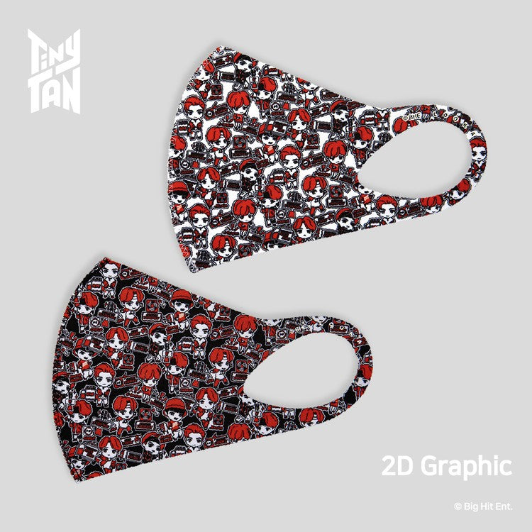 BTS TinyTAN Goods - 2D Graphic Fashion Mask - kpoptown.ca