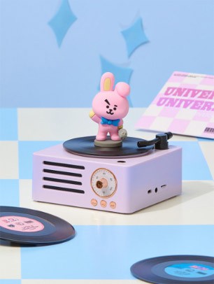 [BT21] BTS Line Friends Collaboration - Turntable Bluetooth Speaker - kpoptown.ca