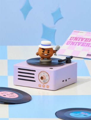 [BT21] BTS Line Friends Collaboration - Turntable Bluetooth Speaker - kpoptown.ca