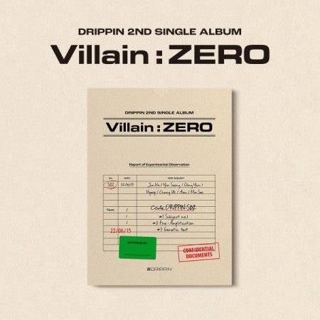 DRIPPIN 2nd Single Album - Villain : ZERO (B ver.) CD + Poster - kpoptown.ca