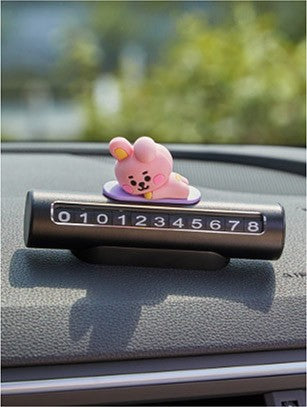 [BT21] BTS Line Friends Collaboration - Baby Car Figure Parking Number Plate - kpoptown.ca