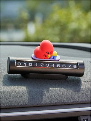 [BT21] BTS Line Friends Collaboration - Baby Car Figure Parking Number Plate - kpoptown.ca