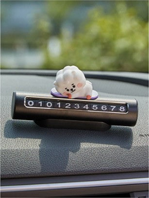 [BT21] BTS Line Friends Collaboration - Baby Car Figure Parking Number Plate - kpoptown.ca